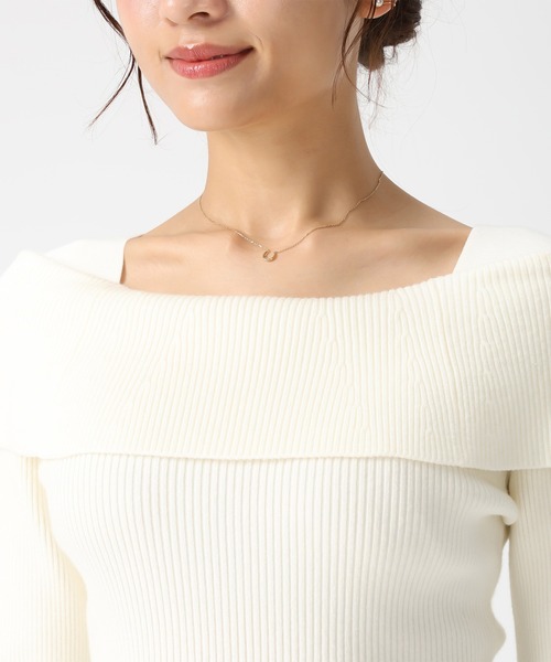 MISCH MASCH(ミッシュマッシュ)の「WEB限定 オフショルリブニット(ニット/セーター・レディース・ホワイト/グレー/ブラック・フリ-)」の8枚目の写真