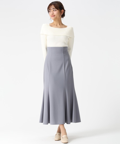 MISCH MASCH(ミッシュマッシュ)の「WEB限定 オフショルリブニット(ニット/セーター・レディース・ホワイト/グレー/ブラック・フリ-)」の11枚目の写真