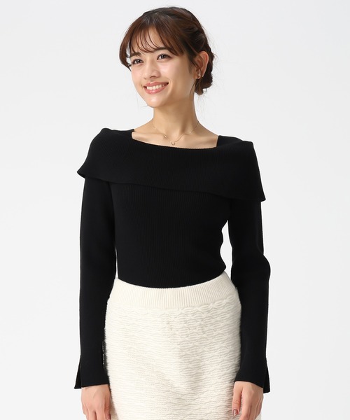 MISCH MASCH(ミッシュマッシュ)の「WEB限定 オフショルリブニット(ニット/セーター・レディース・ホワイト/グレー/ブラック・フリ-)」の18枚目の写真