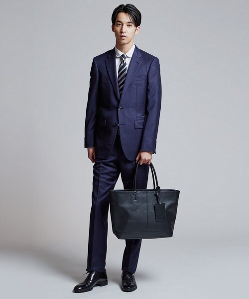 tk.TAKEO KIKUCHI（ティーケータケオキクチ）の「【WEB限定】レザートートバッグ（トートバッグ・メンズ・ブラック/ネイビー/ダークブラウン・00）」の10枚目の写真