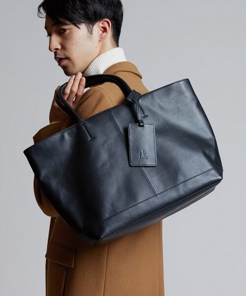 tk.TAKEO KIKUCHI（ティーケータケオキクチ）の「【WEB限定】レザートートバッグ（トートバッグ・メンズ・ブラック/ネイビー/ダークブラウン・00）」の6枚目の写真