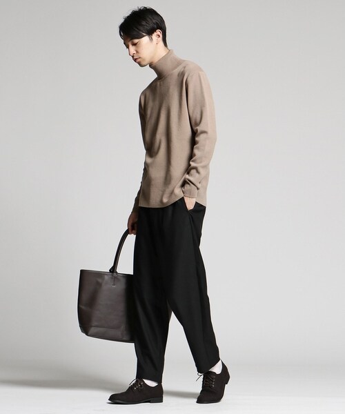 tk.TAKEO KIKUCHI（ティーケータケオキクチ）の「【WEB限定】レザートートバッグ（トートバッグ・メンズ・ブラック/ネイビー/ダークブラウン・00）」の9枚目の写真