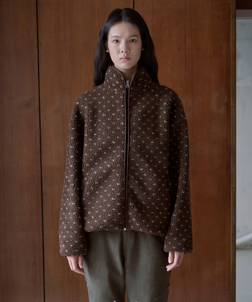 FAD（エフエーディー）の「Fleece Zip-up (Brown)（その他アウター・レディース・その他・FREE）」の2枚目の写真