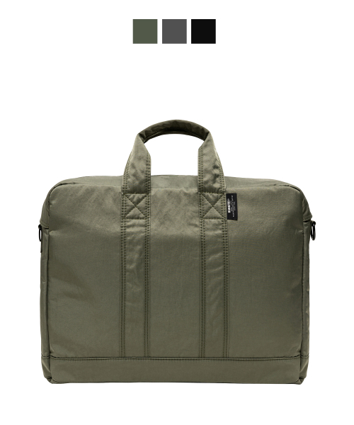 KANEITEI(カネイテイ)の「MONDO BRIEFCASE (OLIVE DRAB) / RECYCLED(ビジネスバッグ・レディース・カーキオリーブ・FREE)」の1枚目の写真
