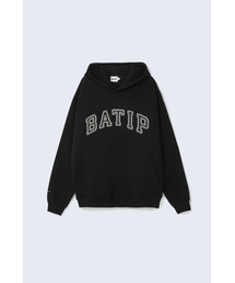 BATIP（バティップ）の「ロゴオーバーサイズフードブラック（パーカー）」