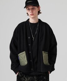 GOSTREET（ゴーストリート）の「Semi-overfit fleece cardigan black（カーディガン/ボレロ）」