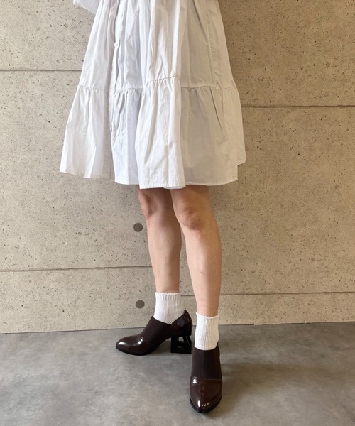 Jeffrey Campbell(ジェフリーキャンベル)の「スクエアヒールブーティ(ブーツ・レディース・ブラウン・35/36/37/38/39)」の16枚目の写真