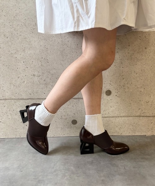 Jeffrey Campbell(ジェフリーキャンベル)の「スクエアヒールブーティ(ブーツ・レディース・ブラウン・35/36/37/38/39)」の14枚目の写真