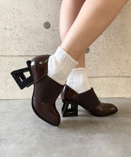 Jeffrey Campbell(ジェフリーキャンベル)の「スクエアヒールブーティ(ブーツ・レディース・ブラウン・35/36/37/38/39)」の10枚目の写真