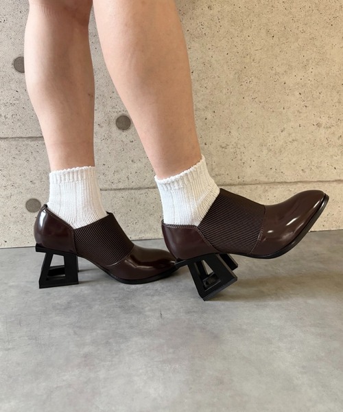 Jeffrey Campbell(ジェフリーキャンベル)の「スクエアヒールブーティ(ブーツ・レディース・ブラウン・35/36/37/38/39)」の11枚目の写真