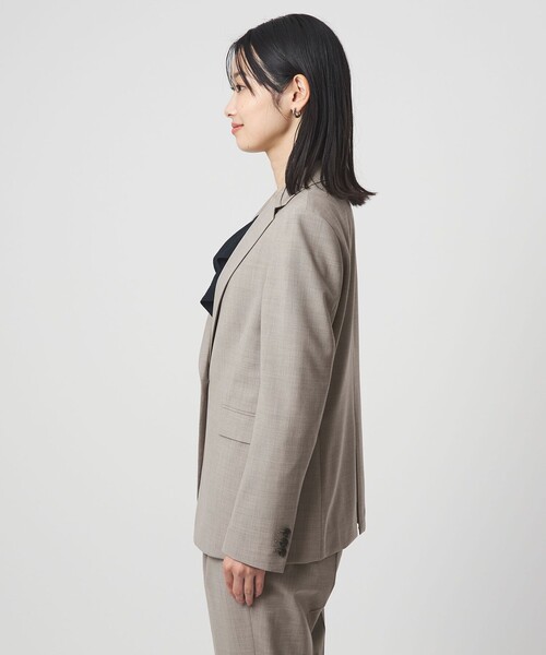 green label relaxing（グリーンレーベルリラクシング）の「［size SHORTあり］カチリラ シングル テーラード ジャケット ウォッシャブル ストレッチ（テーラードジャケット・レディース・ベージュ/ネイビー・SHORT/36/38/40）」の12枚目の写真