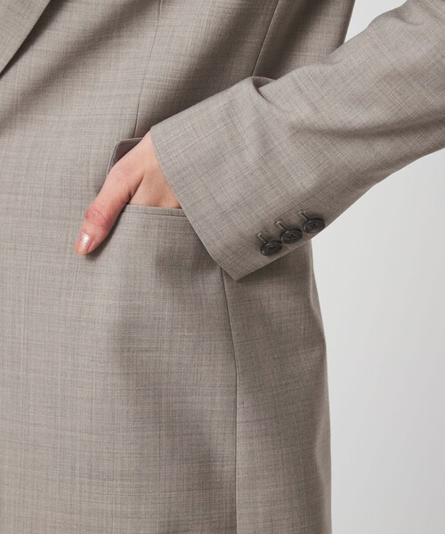 green label relaxing（グリーンレーベルリラクシング）の「［size SHORTあり］カチリラ シングル テーラード ジャケット ウォッシャブル ストレッチ（テーラードジャケット・レディース・ベージュ/ネイビー・SHORT/36/38/40）」の15枚目の写真