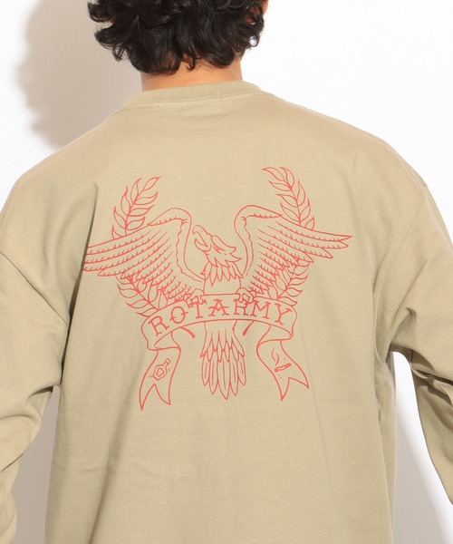 ROTAR(ローター)の「IM FINE LS Tee(Tシャツ/カットソー・メンズ・ナチュラル/ダークブラック/ベージュ系その他・SMALL/MEDIUM/LARGE/X-LARGE)」の1枚目の写真