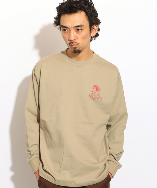 ROTAR(ローター)の「IM FINE LS Tee(Tシャツ/カットソー・メンズ・ナチュラル/ダークブラック/ベージュ系その他・SMALL/MEDIUM/LARGE/X-LARGE)」の4枚目の写真