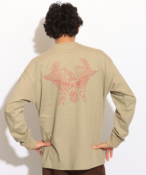 ROTAR(ローター)の「IM FINE LS Tee(Tシャツ/カットソー・メンズ・ナチュラル/ダークブラック/ベージュ系その他・SMALL/MEDIUM/LARGE/X-LARGE)」の5枚目の写真