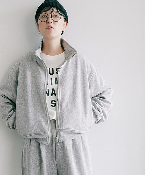 裏毛スウェットブルゾン（Tシャツ/カットソー）｜SOLAMONAT LARME