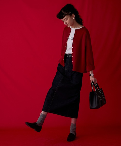 BONLECILL Marche(ボンルシールマルシェ)の「【BONLECILL Marche】ラインテープトートバッグ/ハンドバッグ(トートバッグ・レディース・ブラウン/ブラック/ネイビー・FREE)」の8枚目の写真