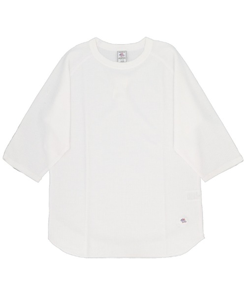 JEMORGAN(ジェーイーモーガン)の「JEMORGAN 裾ラウンドラグランクルーネック7分袖Tシャツ(Tシャツ/カットソー・メンズ・カーキ/ブラック/杢グレー/ホワイト/ネイビー・XL/M/L)」の2枚目の写真