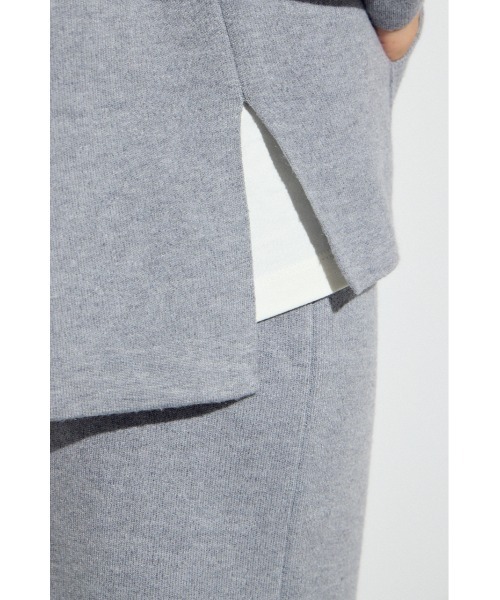 AZUL by moussy(アズールバイマウジー)の「スウェッターニットパーカー(ニット/セーター・レディース・杢グレー/ライトピンク/ネイビー・FREE)」の11枚目の写真