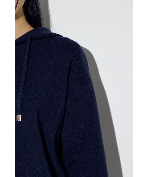 AZUL by moussy(アズールバイマウジー)の「スウェッターニットパーカー(ニット/セーター・レディース・杢グレー/ライトピンク/ネイビー・FREE)」の22枚目の写真
