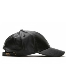 NO ID. | 【NO ID.】Synthetic Leather 6-Panel Cap / シンセティックレザー 6パネル キャップ(キャップ)