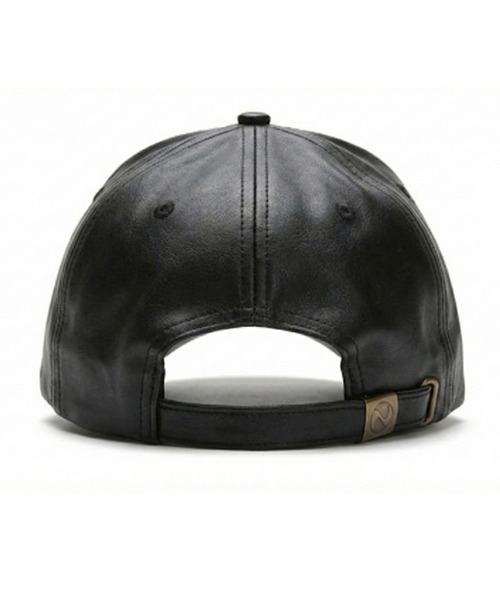 NO ID.（ノーアイディ）の「【NO ID.】Synthetic Leather 6-Panel Cap / シンセティックレザー 6パネル キャップ（キャップ・メンズ・ブラック・ONE SIZE）」の4枚目の写真