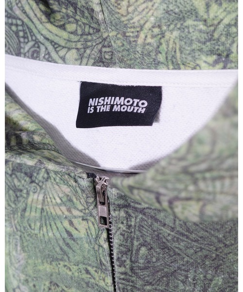 NISHIMOTO IS THE MOUTH(ニシモト イズ ザ マウス)の「WIDE ZIP SWEAT HOODIE | NISHIMOTO IS THE MOUTH(パーカー・メンズ・カモフラージュ/グリーン・(S/M)/L/XL)」の4枚目の写真