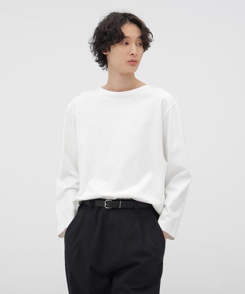 MHL.(エムエイチエル)の「DRY COTTON JERSEY TOP(Tシャツ/カットソー・メンズ・ホワイト・MEDIUM/LARGE)」の1枚目の写真