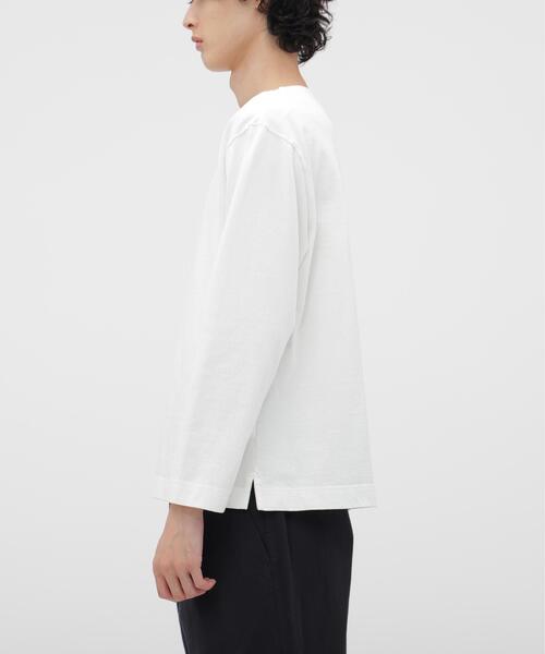 MHL.(エムエイチエル)の「DRY COTTON JERSEY TOP(Tシャツ/カットソー・メンズ・ホワイト・MEDIUM/LARGE)」の6枚目の写真