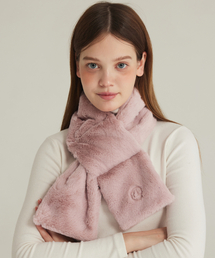 MACKY（マッキー）の「ソフトミンクマフラー ピンク（マフラー）」