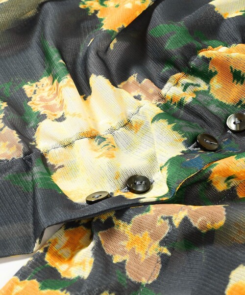 Ray BEAMS（レイビームス）の「シアー フラワープリント カーディガン（カーディガン/ボレロ・レディース・ブルー/ブラック・ONE SIZE）」の18枚目の写真