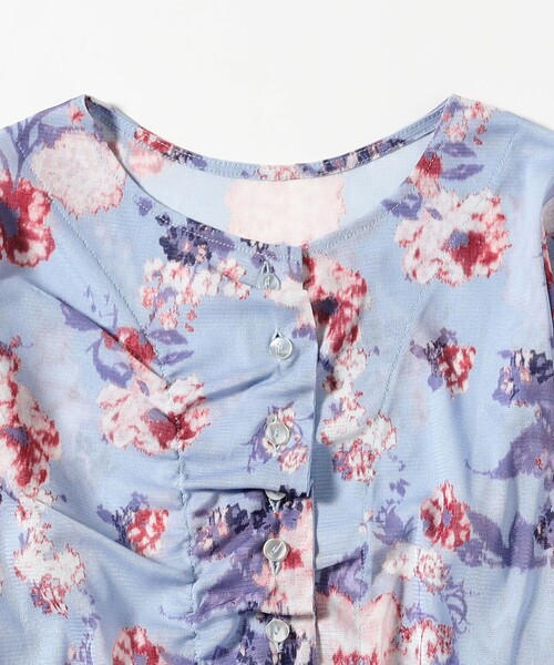 Ray BEAMS（レイビームス）の「シアー フラワープリント カーディガン（カーディガン/ボレロ・レディース・ブルー/ブラック・ONE SIZE）」の20枚目の写真