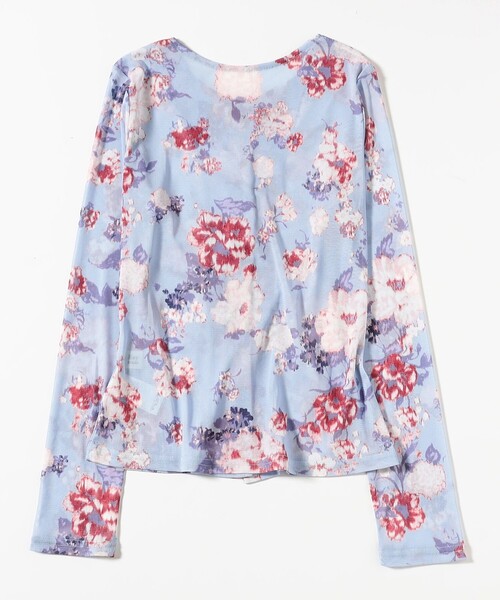 Ray BEAMS（レイビームス）の「シアー フラワープリント カーディガン（カーディガン/ボレロ・レディース・ブルー/ブラック・ONE SIZE）」の22枚目の写真