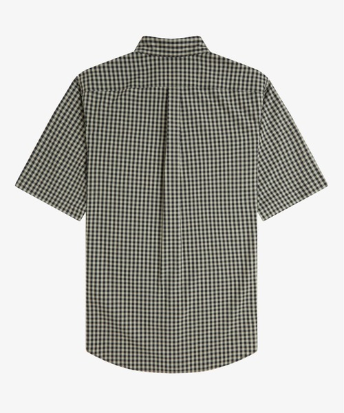 FRED PERRY（フレッドペリー）の「先行予約受付中／Gingham Short Sleeve Shirt／ギンガムチェック半袖シャツ（シャツ/ブラウス・メンズ・セージグリーン/ライトブルー・S/M/L）」の22枚目の写真