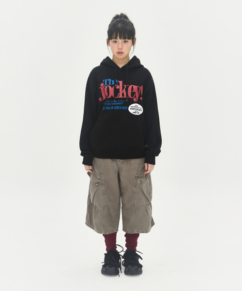 Video Jockey（ビデオジョッキー）の「ビデオマーケット フードパーカー [ブラック]（パーカー・レディース・その他・M/S）」の2枚目の写真