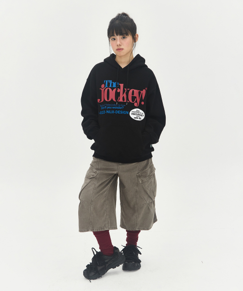 Video Jockey（ビデオジョッキー）の「ビデオマーケット フードパーカー [ブラック]（パーカー・レディース・その他・M/S）」の4枚目の写真