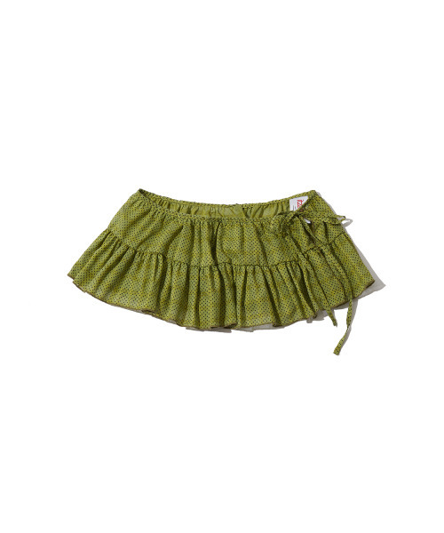 ITZAVIBE(イッザバイブ)の「KIWI DOTTED LAYERED WRAP SHORT SKIRT(スカート・レディース・その他・ONE SIZE)」の10枚目の写真