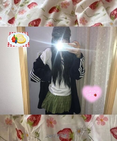 ITZAVIBE(イッザバイブ)の「KIWI DOTTED LAYERED WRAP SHORT SKIRT(スカート・レディース・その他・ONE SIZE)」の8枚目の写真