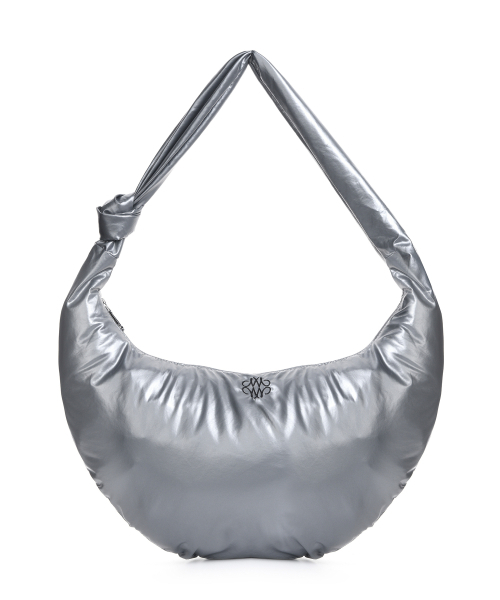 NICK&NICOLE(ニックアンドニコール)の「NICOLE GLOSSY SHOULDER KNOT BAG_SILVER(ショルダーバッグ・レディース・その他・FREE)」の1枚目の写真