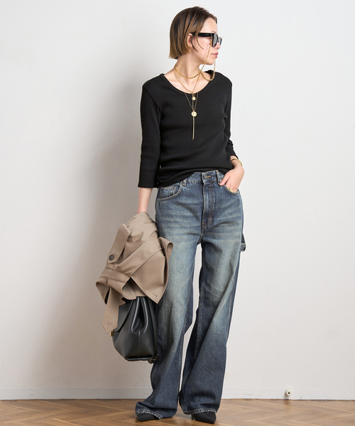 AP STUDIO（エーピーストゥディオ）の「【HAIKURE/ハイクル】WINONA INTENSE BLUE（デニムパンツ・レディース・ブルー・26/25/24/27）」の18枚目の写真