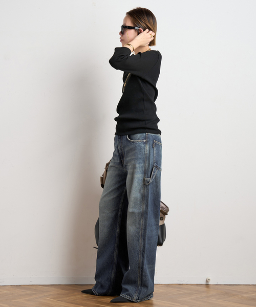 AP STUDIO（エーピーストゥディオ）の「【HAIKURE/ハイクル】WINONA INTENSE BLUE（デニムパンツ・レディース・ブルー・26/25/24/27）」の19枚目の写真