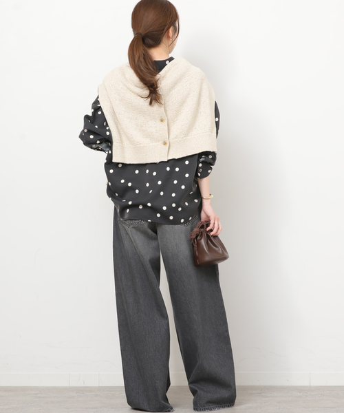 JOURNAL STANDARD relume(ジャーナルスタンダード レリューム)の「ランダムドットシャツ(シャツ/ブラウス・レディース・ブラック・FREE)」の4枚目の写真