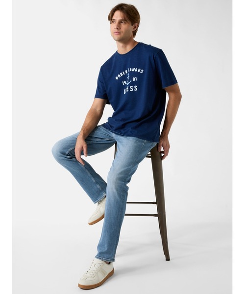 Guess(ゲス)の「Short Sleeves Crew Neck Marine Indigo Tee Tシャツ(Tシャツ/カットソー・メンズ・ロイヤルブルー・X-LARGE/LARGE/MEDIUM/SMALL)」の8枚目の写真