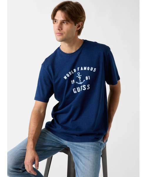 Guess(ゲス)の「Short Sleeves Crew Neck Marine Indigo Tee Tシャツ(Tシャツ/カットソー・メンズ・ロイヤルブルー・X-LARGE/LARGE/MEDIUM/SMALL)」の9枚目の写真