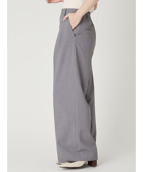 FRAY I.D（フレイアイディー）の「セミワイドストレートパンツ／ウォッシャブル（その他パンツ・レディース・グレー/ライトブルー/ベージュ/ネイビー・0/1）」の7枚目の写真