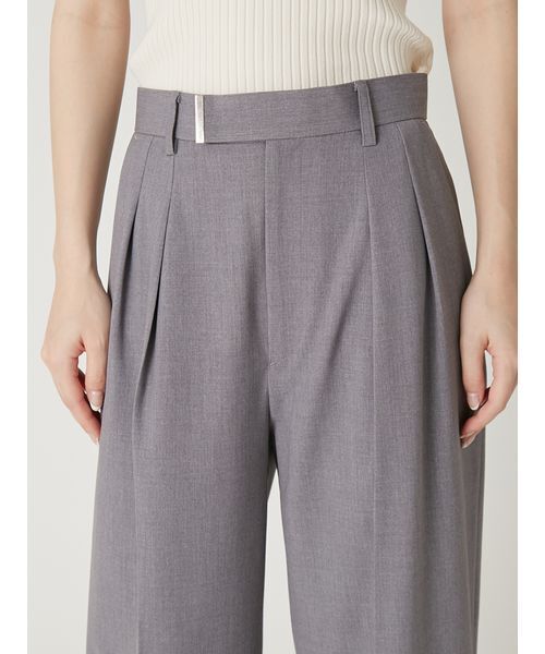 FRAY I.D（フレイアイディー）の「セミワイドストレートパンツ／ウォッシャブル（その他パンツ・レディース・グレー/ライトブルー/ベージュ/ネイビー・0/1）」の8枚目の写真