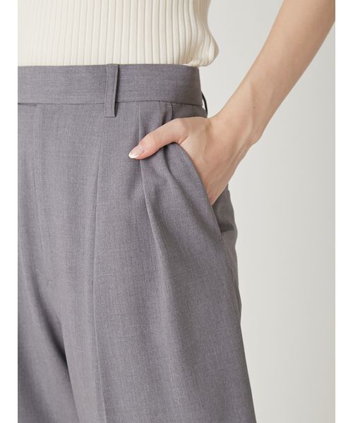 FRAY I.D（フレイアイディー）の「セミワイドストレートパンツ／ウォッシャブル（その他パンツ・レディース・グレー/ライトブルー/ベージュ/ネイビー・0/1）」の9枚目の写真