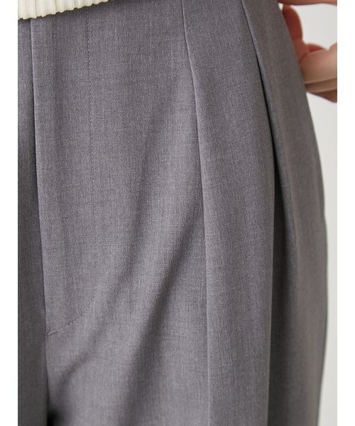 FRAY I.D（フレイアイディー）の「セミワイドストレートパンツ／ウォッシャブル（その他パンツ・レディース・グレー/ライトブルー/ベージュ/ネイビー・0/1）」の11枚目の写真