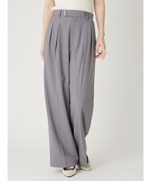 FRAY I.D（フレイアイディー）の「セミワイドストレートパンツ／ウォッシャブル（その他パンツ・レディース・グレー/ライトブルー/ベージュ/ネイビー・0/1）」の13枚目の写真