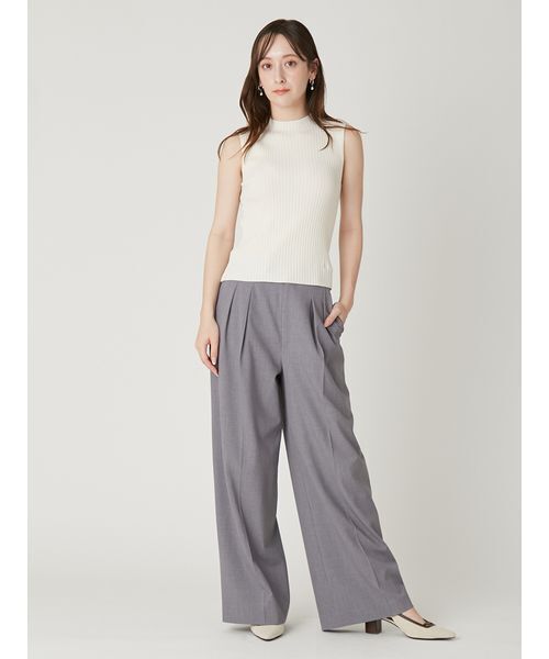 FRAY I.D（フレイアイディー）の「セミワイドストレートパンツ／ウォッシャブル（その他パンツ・レディース・グレー/ライトブルー/ベージュ/ネイビー・0/1）」の17枚目の写真